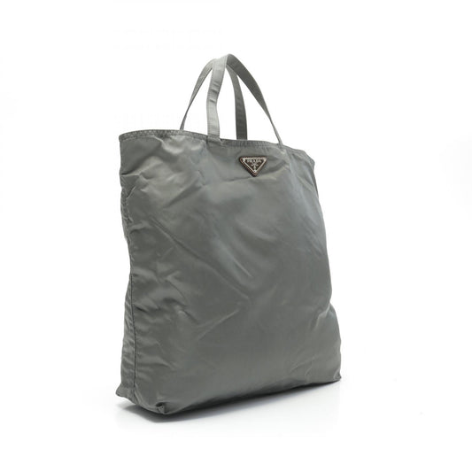 Prada Nylon Tote Bag Gray Multicolor