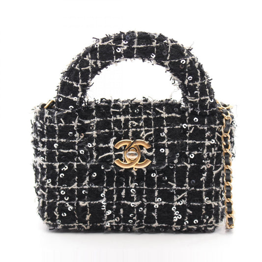 Chanel Fabric Chain Clutch Shoulder Bag AP3435