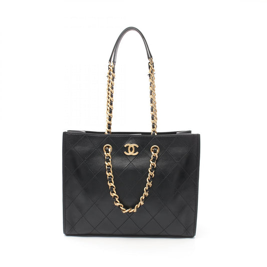 Chanel Matelasse Lambskin Tote Bag Black