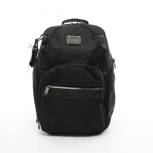 TUMI Alpha Bravo Nylon Leather Backpack Black