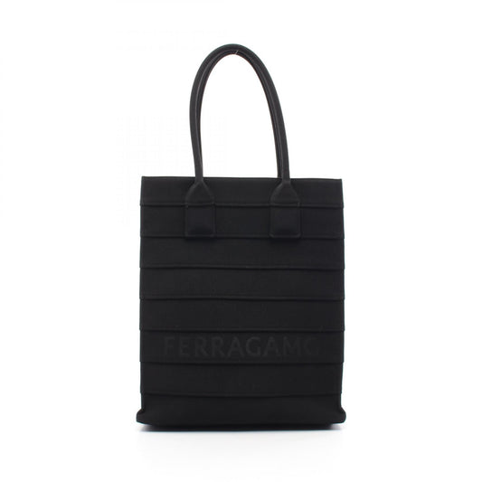 Salvatore Ferragamo Canvas Tote Bag Black