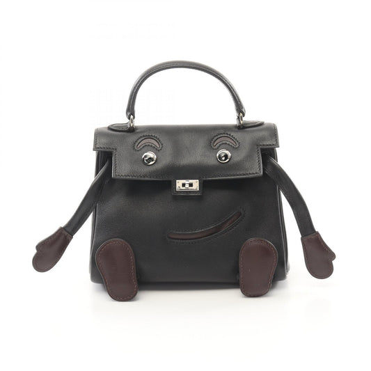 Hermes Leather Handbag Black