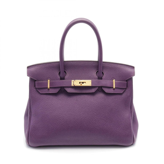 Hermes Birkin 30 Togo Handbag Purple