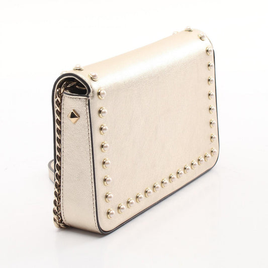 Jimmy Choo Leather JC Shoulder Bag Gold