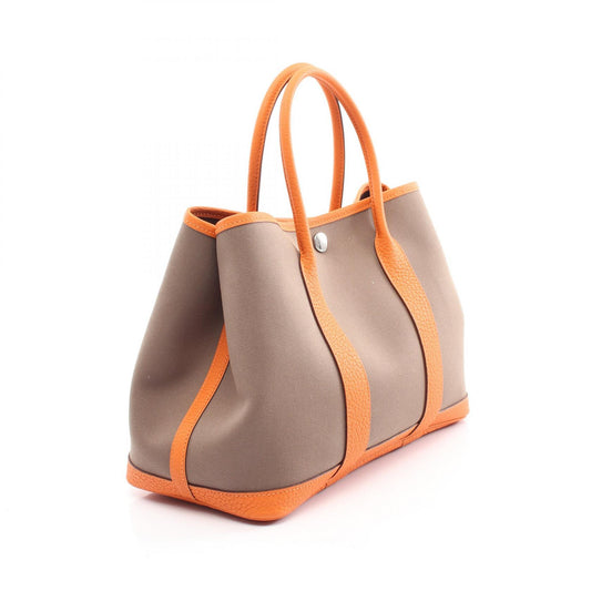Hermes Garden Party TPM Tote Bag Beige/Orange