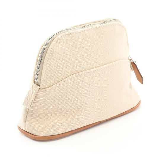 Hermes Canvas Leather Bolide Mini Pouch