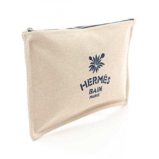 Hermes Canvas Leather Yachting GM Pouch