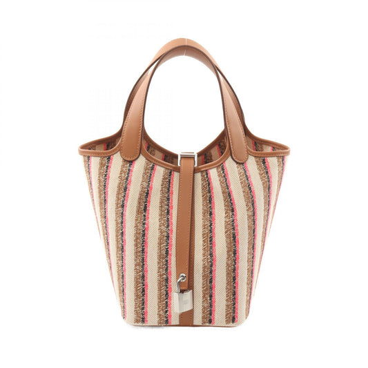 Hermes Picotin Lock PM Handbag Toile Ash Swift