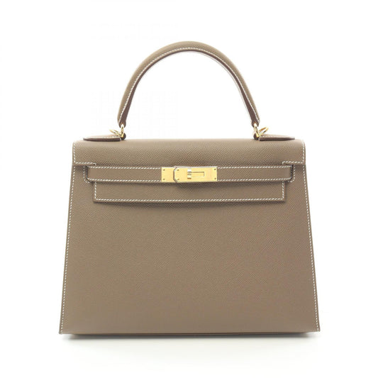 Hermes Kelly 28 Handbag Brown