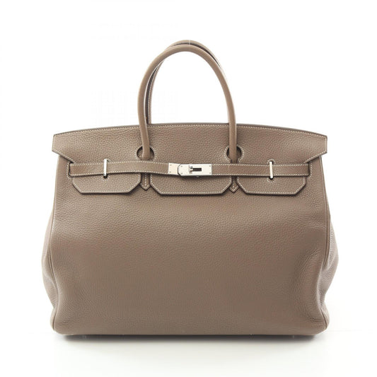 Hermes Birkin 40 Togo Leather Handbag Brown