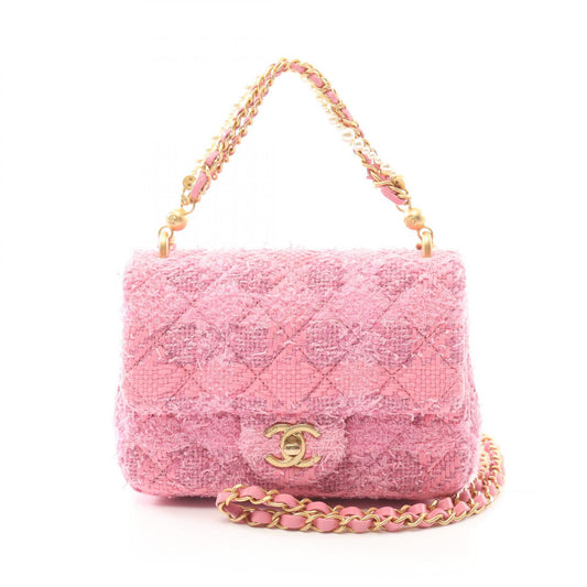 Chanel Mini Matelassé Fabric Shoulder Bag