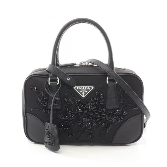 Prada Nylon Saffiano Leather Handbag 1BB121