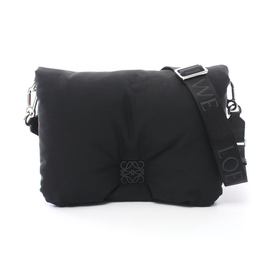 Loewe Goya Puffer Nylon Leather Shoulder Bag