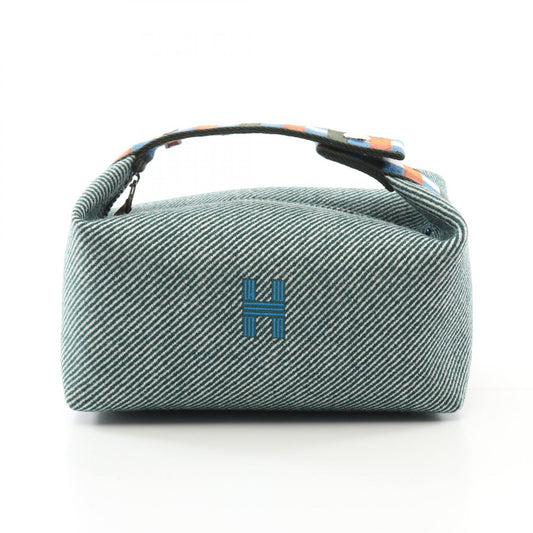 Hermes Wool Brid A Brac PM Handbag Green