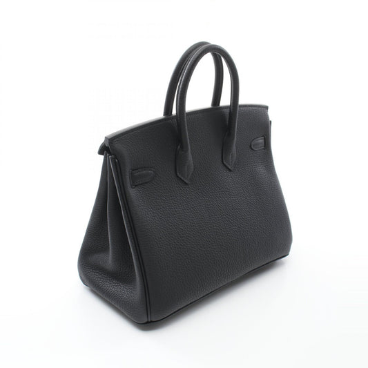 Hermes Birkin 25 Leather Handbag Black