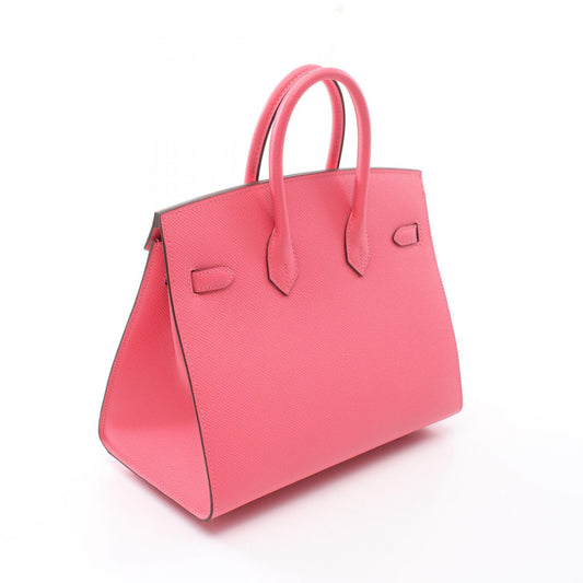 Hermes Birkin 25 Sellier Leather Handbag Pink