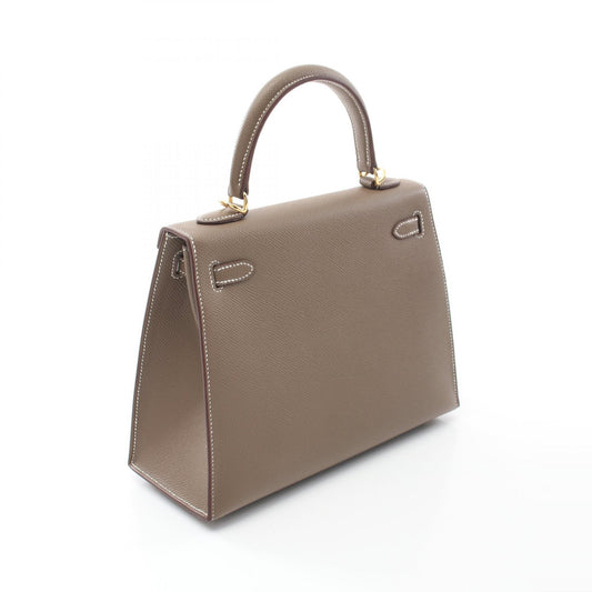 Hermes Kelly 25 Leather Handbag Brown