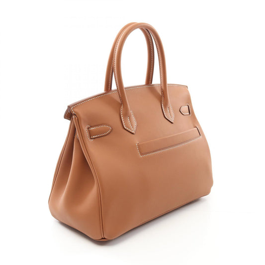 Hermes Leather Birkin 30 Handbag Brown