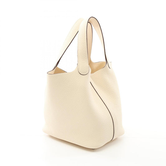 Hermes Picotin Lock PM Handbag White