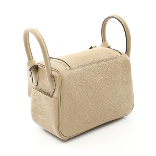 Hermes Lindy Mini Shoulder Bag Beige