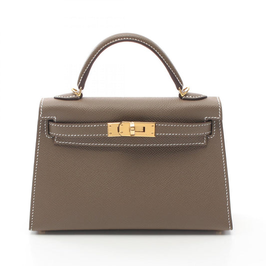 Hermes Mini Kelly 2 Handbag Brown