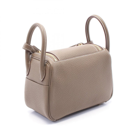 Hermes Lindy Mini Etoupe Shoulder Bag Brown