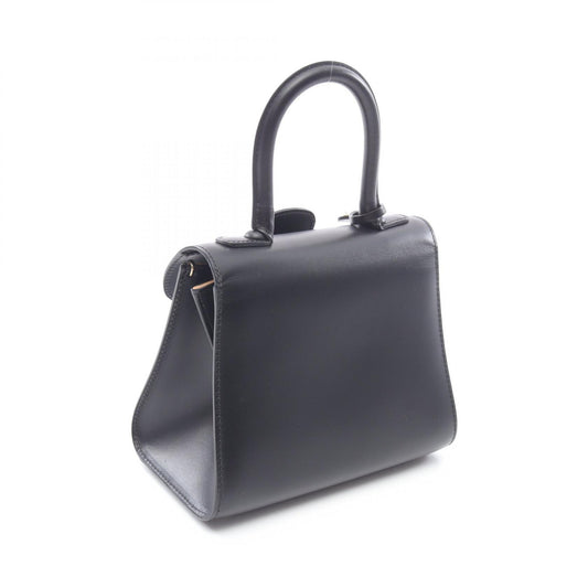 Delvaux Brillant Mini Leather Handbag Black
