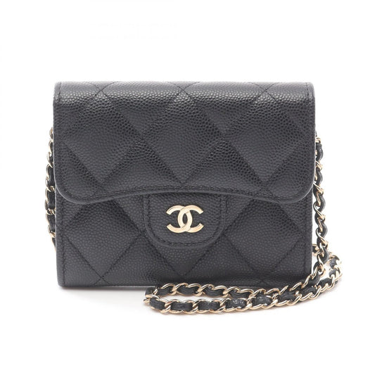 Chanel Matelasse Leather Shoulder Bag Black