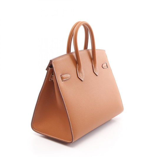 Hermes Birkin Sellier 25 Gold Handbag Brown