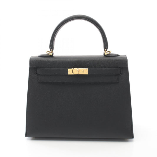 Hermes Kelly 25 Handbag Black