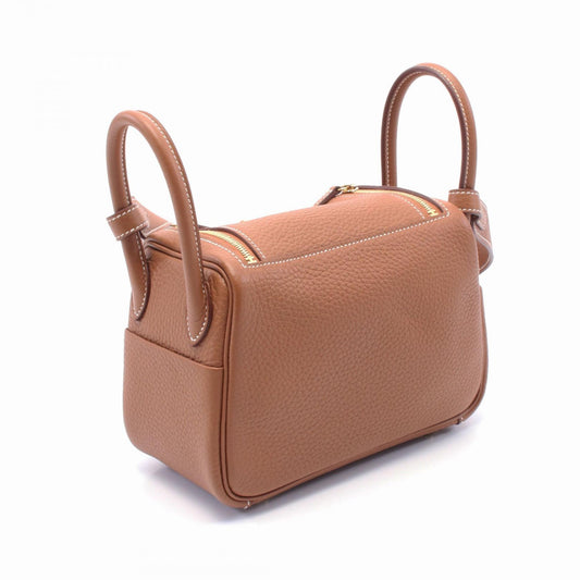 Hermes Lindy Mini Gold Shoulder Bag
