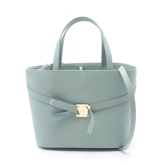 Salvatore Ferragamo Vara Ribbon Leather Handbag