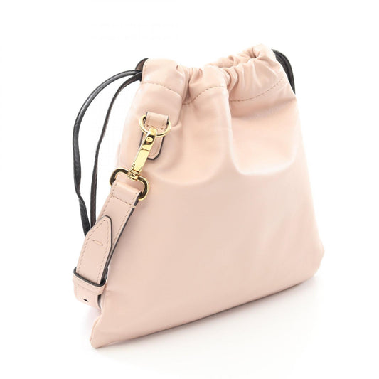 Fendi Leather Slim Clutch Small Shoulder Bag