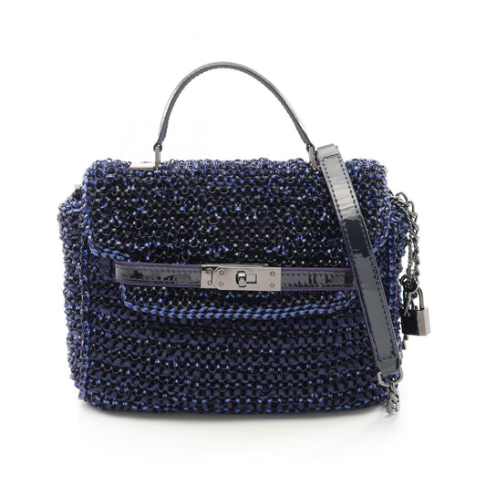 ANTEPRIMA Kate Medium Handbag PVC Canvas Patent Leather