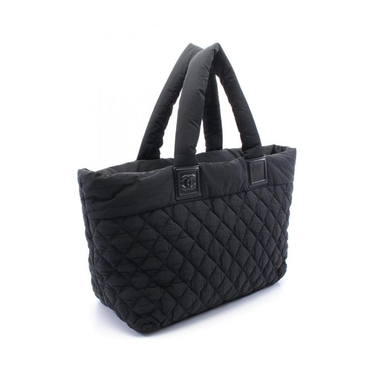 Chanel Coco Cocoon MM Tote Bag Nylon Leather