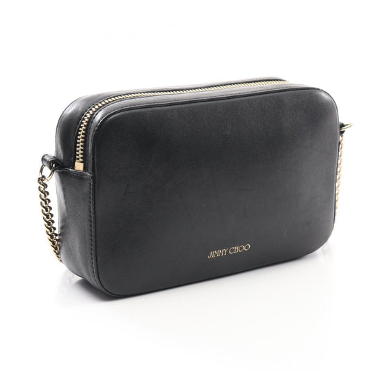 Jimmy Choo Leather Shoulder Bag Black