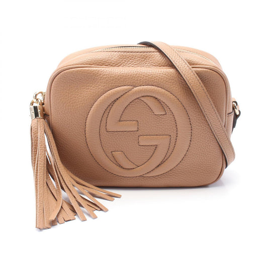 Gucci Soho Disco Leather Shoulder Bag Brown