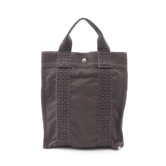 Hermes Herline Backpack Canvas Nylon Gray