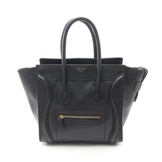 Celine Luggage Micro Shopper Tote Bag Leather