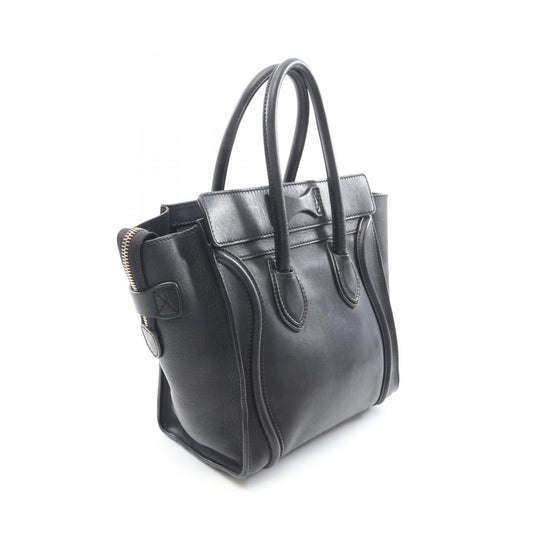 Celine Luggage Micro Shopper Tote Bag Leather