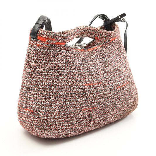 Balenciaga Canvas Leather Zigzagger Shoulder Bag