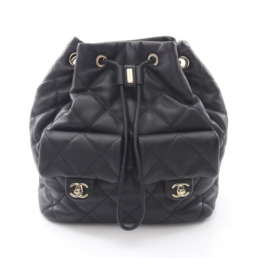 Chanel Matelasse Lambskin Backpack Black