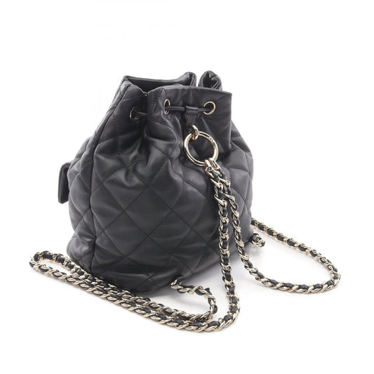 Chanel Matelasse Lambskin Backpack Black