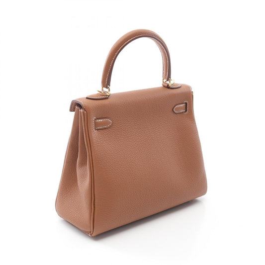 Hermes Kelly 25 Leather Handbag Brown