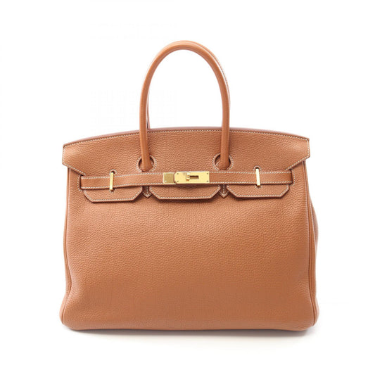 Hermes Birkin 35 Togo Handbag Brown