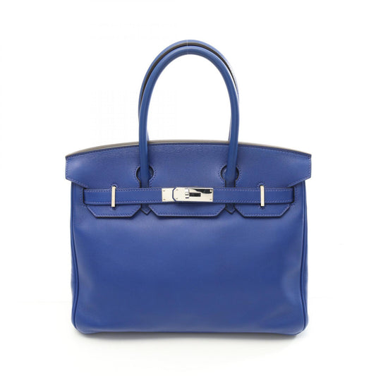 Hermes Birkin 30 Blue Handbag