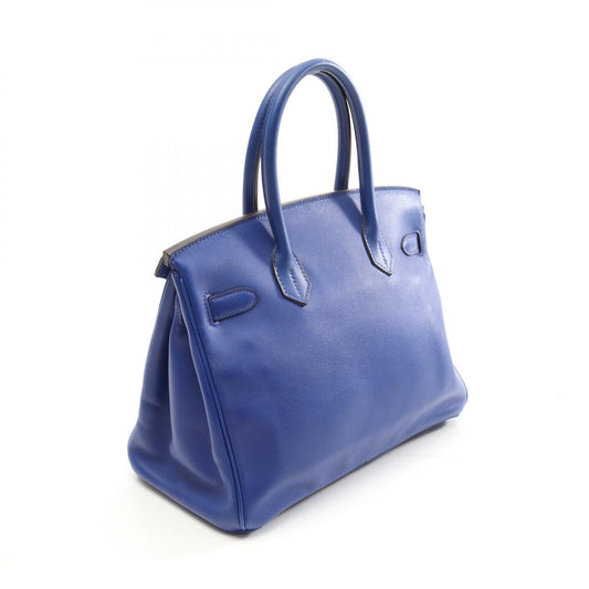 Hermes Birkin 30 Blue Handbag