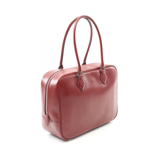 Hermes Plume 28 Handbag Bordeaux Leather