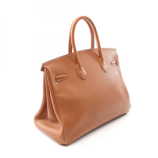 Hermes Birkin 35 Gold Togo Handbag Brown