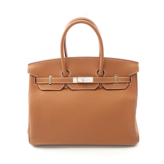 Hermes Birkin 35 Togo Handbag Brown